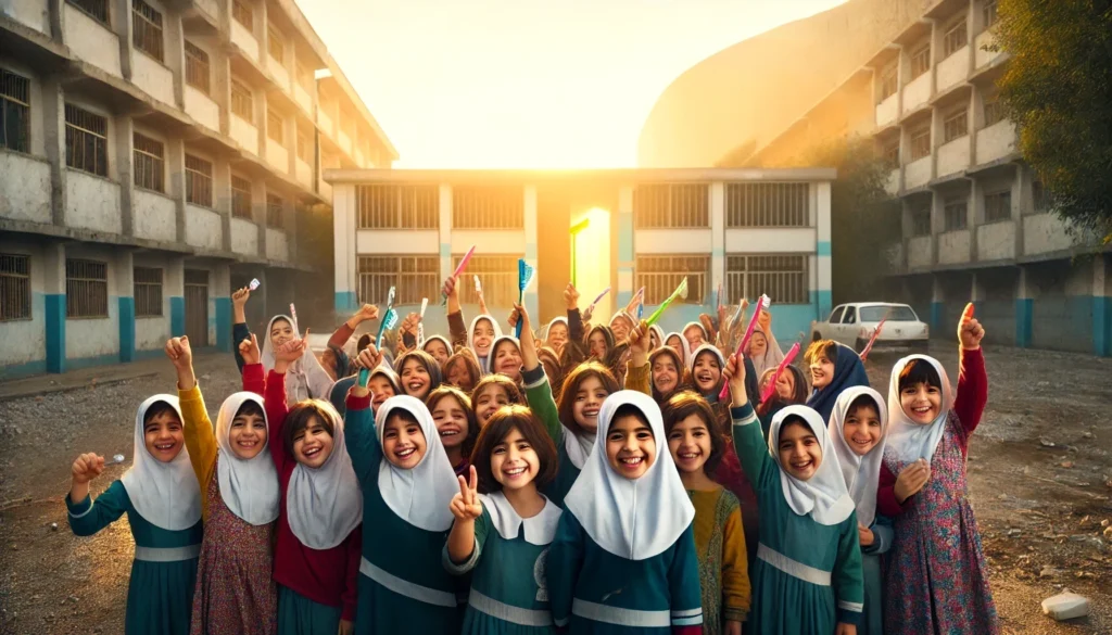 تامین نوار بهداشتی برای منطقه شهری کم برخوردار میراشرف